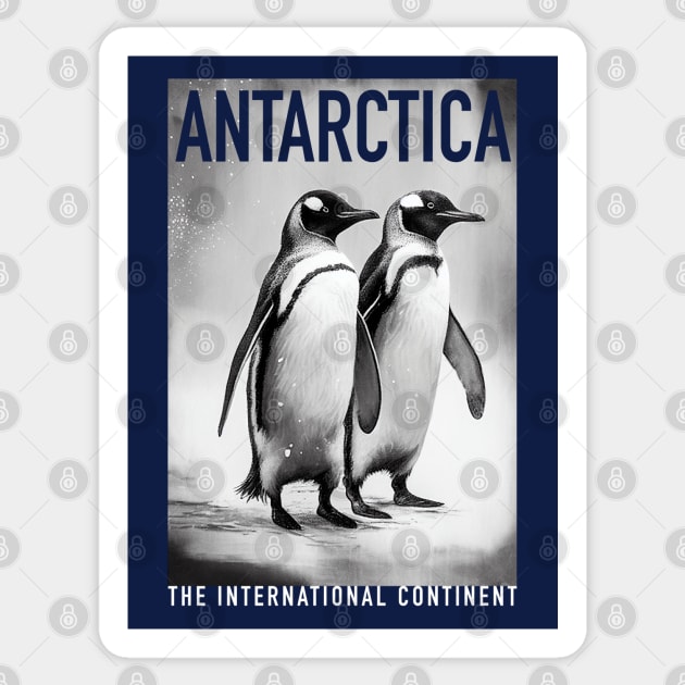 Antarctica Penguins Icebergs Sticker by Pine Hill Goods